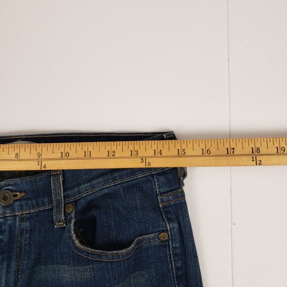 Levis 6 Short Bootcut 515 Blue Wash Women Jeans Denim Petite - Picture 11 of 14